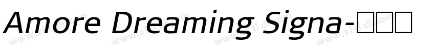 Amore Dreaming Signa字体转换